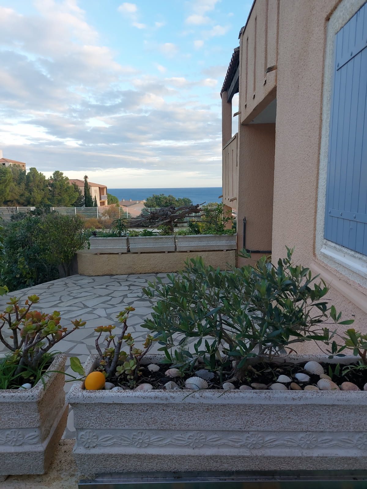 Terrasse avec vue mer